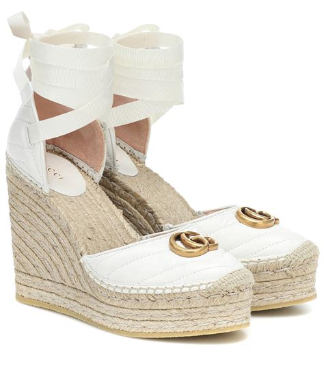 espadrille sandals gucci|Gucci espadrilles platform.